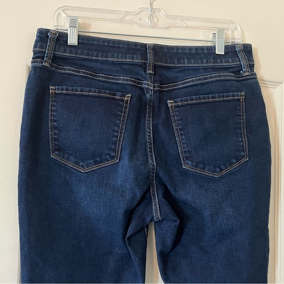 St.Johns Bay Classic Dark Wash Skinny Leg Women's Jeans Size 12 Petite - Picture 3 of 13